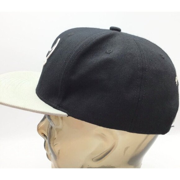 Mitchell & Ness NBA Chicago Bulls Cap Black Gray Adjustable Snapback Hat - Picture 4 of 10